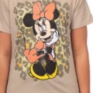 Disney Minnie Mouse Kids Tee - Brown and Orange